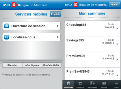 appli de BMO